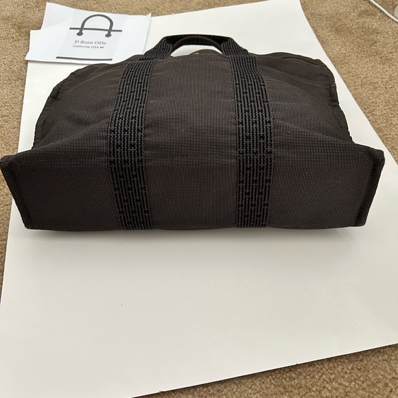 Authentic Hermes Tote Canvas Bag - Picture 13 of 14